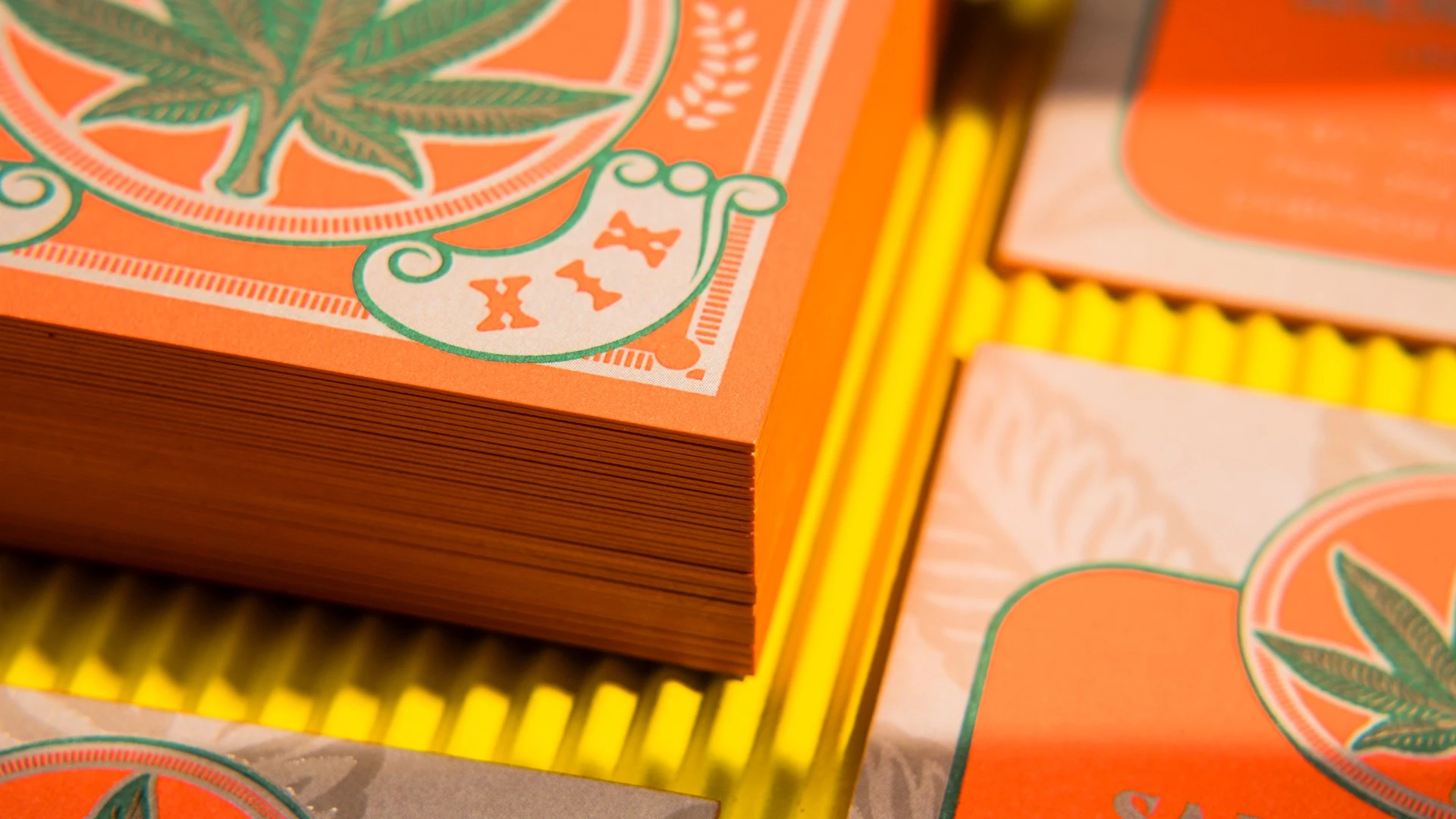 Colored Edge Business Cards Business Card Design